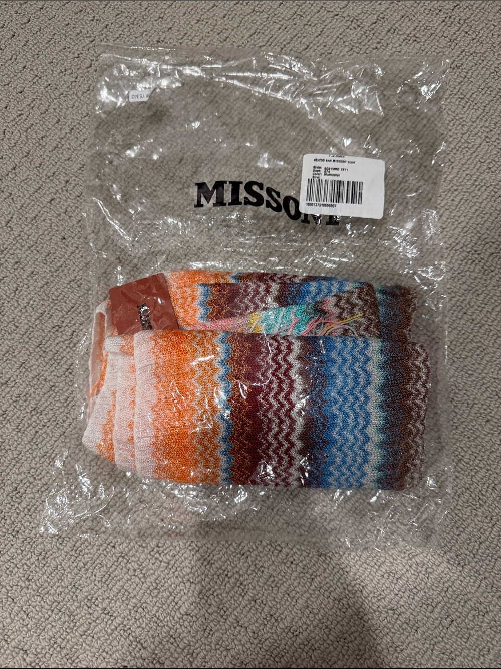 Missoni knit scarf NWT - Picture 6 of 6